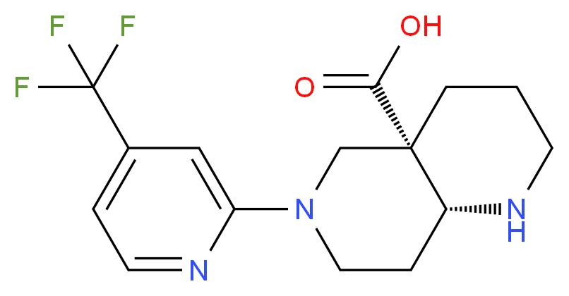 (4aS*,8aR*)-6-[4-(trifluoromethyl)-2-pyridinyl]octahydro-1,6-naphthyridine-4a(2H)-carboxylic acid_Molecular_structure_CAS_)