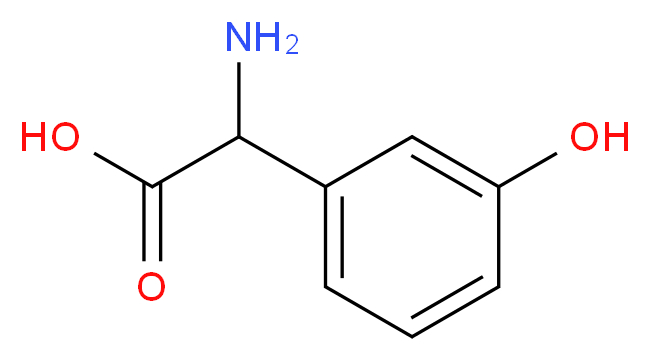 2-AMINO-2-(3-HYDROXYPHENYL)ACETIC ACID_Molecular_structure_CAS_31932-87-3)