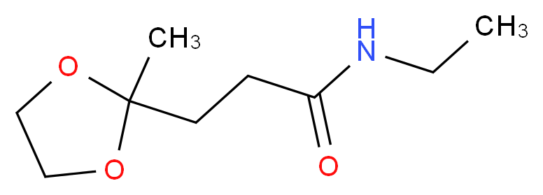 N-Ethyl-(3-(2-methyl-[1,3]dioxolan-2-yl)propionamide_Molecular_structure_CAS_65960-32-9)