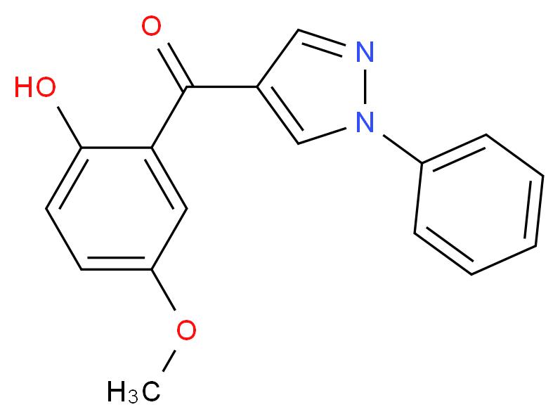 (2-Hydroxy-5-methoxy-phenyl)-(1-phenyl-1H-pyrazol-4-yl)-methanone_Molecular_structure_CAS_68430-94-4)