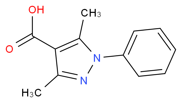 3,5-Dimethyl-1-phenyl-1H-pyrazole-4-carboxylic acid_Molecular_structure_CAS_)