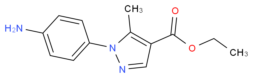 ethyl 1-(4-aminophenyl)-5-methyl-1H-pyrazole-4-carboxylate_Molecular_structure_CAS_260046-88-6)