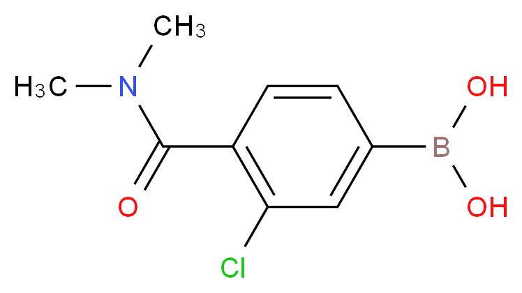 3-CHLORO-4-(N,N-DIMETHYLCARBAMOYL)BENZENEBORONIC ACID_Molecular_structure_CAS_850589-47-8)