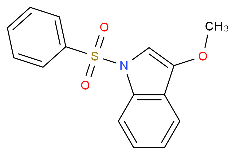 1-Benzenesulfonyl-3-methoxy-1H-indole_Molecular_structure_CAS_112890-10-5)