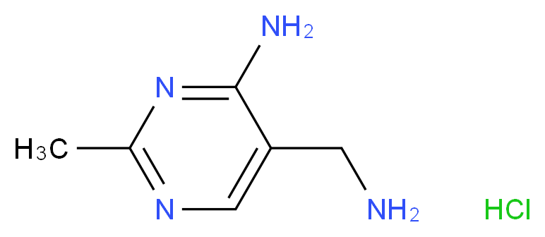 5-(Aminomethyl)-2-methylpyrimidin-4-amine hydrochloride_Molecular_structure_CAS_1195-07-9)