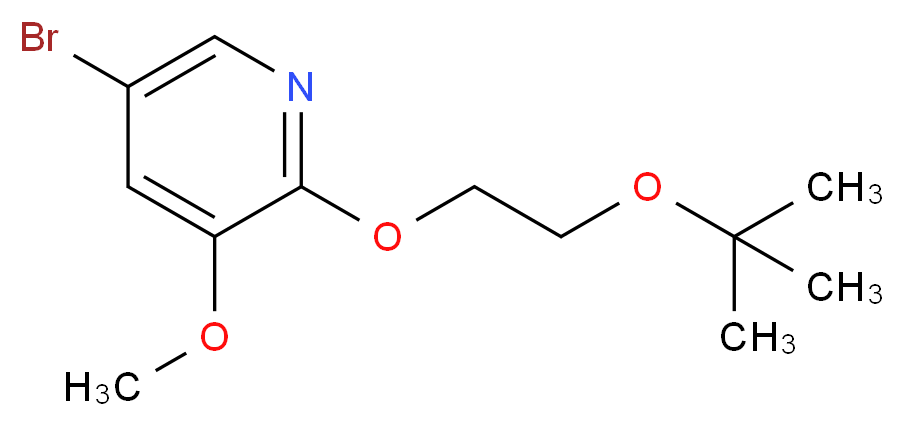 5-Bromo-2-(2-(tert-butoxy)ethoxy)-3-methoxypyridine_Molecular_structure_CAS_)