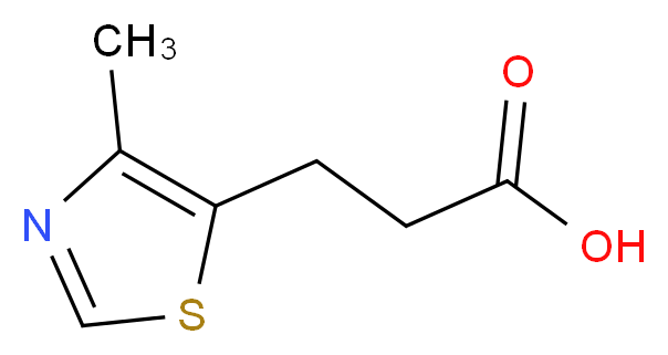 3-(4-Methyl-1,3-thiazol-5-yl)propanoic acid_Molecular_structure_CAS_6469-32-5)