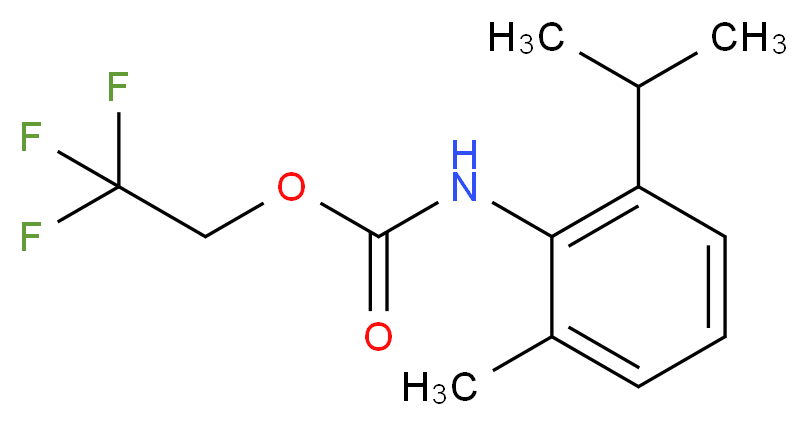 2,2,2-trifluoroethyl 2-isopropyl-6-methylphenylcarbamate_Molecular_structure_CAS_)