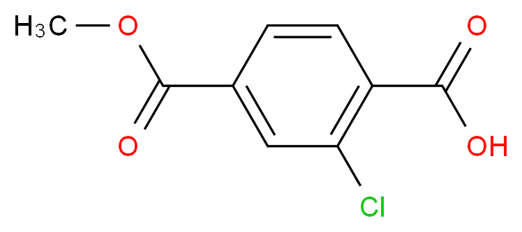 2-Chloro-4-(methoxycarbonyl)benzoic acid_Molecular_structure_CAS_431888-57-2)