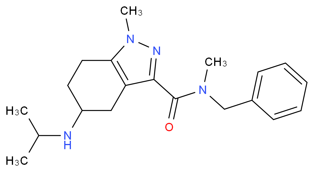 N-benzyl-5-(isopropylamino)-N,1-dimethyl-4,5,6,7-tetrahydro-1H-indazole-3-carboxamide_Molecular_structure_CAS_)