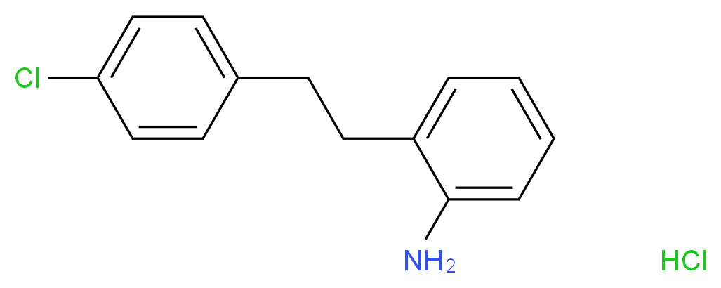 {2-[2-(4-Chlorophenyl)ethyl]phenyl}amine hydrochloride_Molecular_structure_CAS_1185098-89-8)