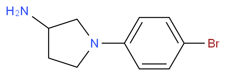 1-(4-bromophenyl)pyrrolidin-3-amine_Molecular_structure_CAS_)