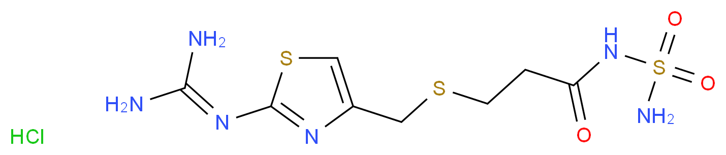 [3-[[[2-(Diaminomethyleneamino)-4-thiazolyl]methyl]thio]propionyl]sulfamide Hydrochloride(Famotidine Impurity)_Molecular_structure_CAS_76824-17-4)