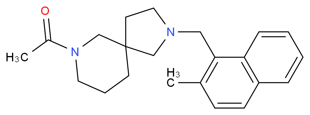 7-acetyl-2-[(2-methyl-1-naphthyl)methyl]-2,7-diazaspiro[4.5]decane_Molecular_structure_CAS_)