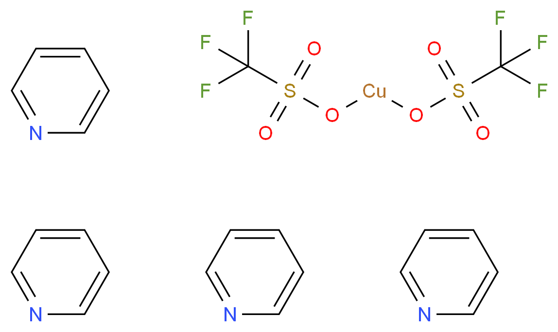 Tetrakis(pyridine)copper(II) triflate_Molecular_structure_CAS_113110-58-0)