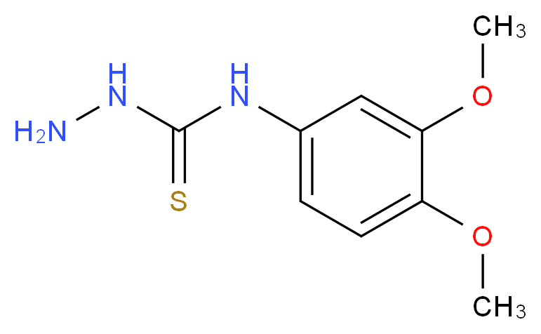 N-(3,4-dimethoxyphenyl)hydrazinecarbothioamide_Molecular_structure_CAS_)