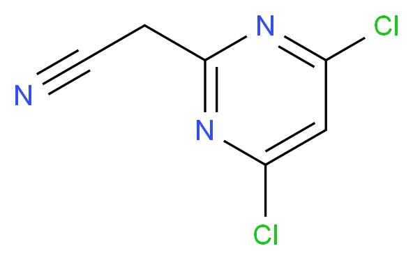 2-(4,6-Dichloropyrimidin-2-yl)acetonitrile_Molecular_structure_CAS_63155-43-1)