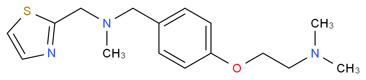 N,N-dimethyl-2-(4-{[methyl(1,3-thiazol-2-ylmethyl)amino]methyl}phenoxy)ethanamine_Molecular_structure_CAS_)