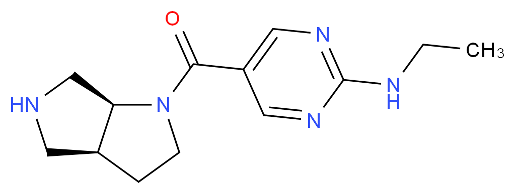 N-ethyl-5-[(3aS*,6aS*)-hexahydropyrrolo[3,4-b]pyrrol-1(2H)-ylcarbonyl]-2-pyrimidinamine_Molecular_structure_CAS_)
