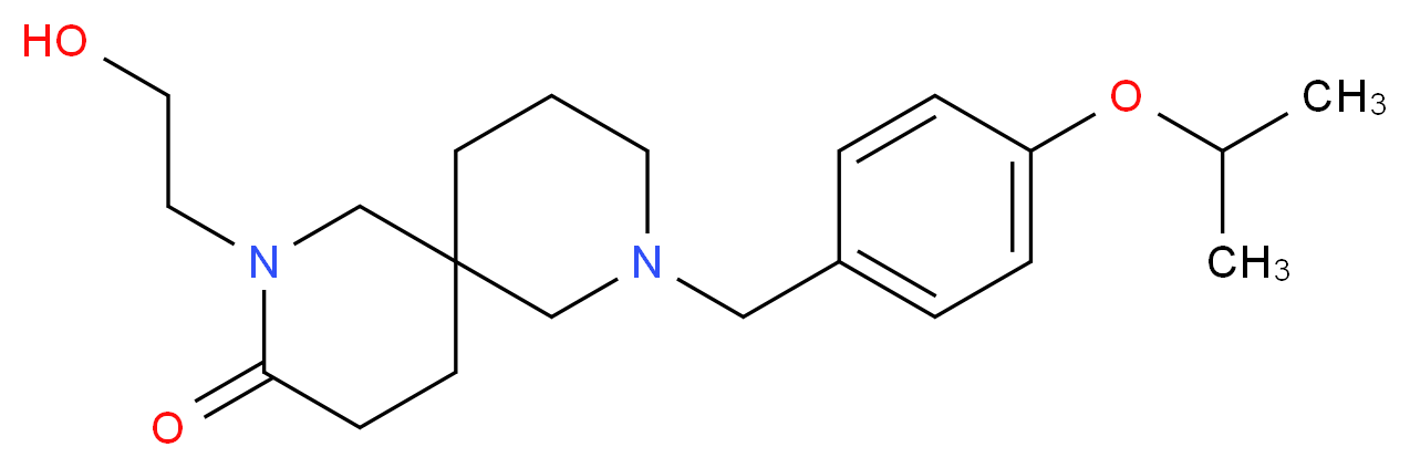 2-(2-hydroxyethyl)-8-(4-isopropoxybenzyl)-2,8-diazaspiro[5.5]undecan-3-one_Molecular_structure_CAS_)