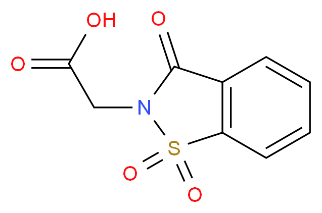 2-(1,1-dioxido-3-oxobenzo[d]isothiazol-2(3H)-yl)acetic acid_Molecular_structure_CAS_)