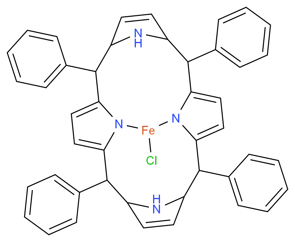 5,10,15,20-Tetraphenyl-21H,23H-porphine iron(III) chloride_Molecular_structure_CAS_16456-81-8)