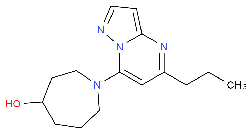 1-(5-propylpyrazolo[1,5-a]pyrimidin-7-yl)-4-azepanol_Molecular_structure_CAS_)