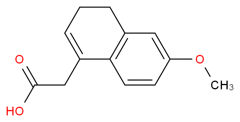 2-(6-Methoxy-3,4-dihydronaphthalen-1-yl)acetic acid_Molecular_structure_CAS_40154-29-8)