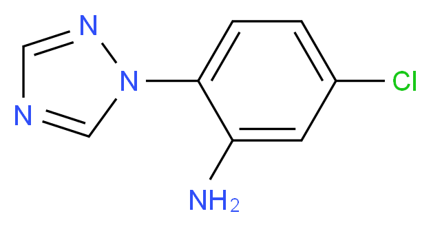 5-chloro-2-(1H-1,2,4-triazol-1-yl)aniline_Molecular_structure_CAS_)