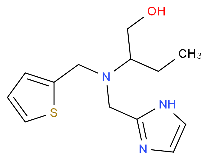 2-[(1H-imidazol-2-ylmethyl)(2-thienylmethyl)amino]butan-1-ol_Molecular_structure_CAS_)