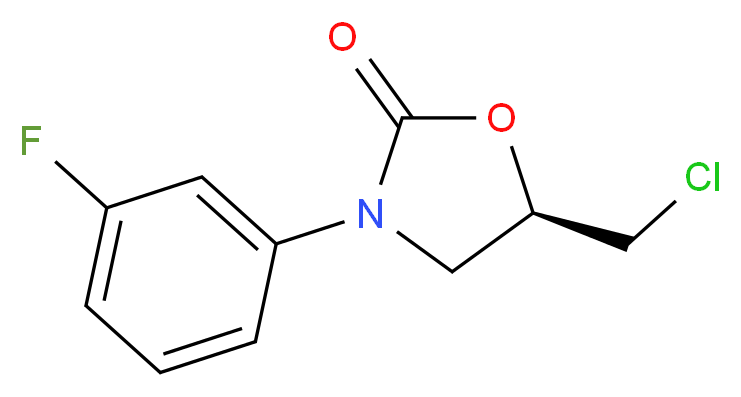 (5r)-5-(chloromethyl)-3-(3-fluorophenyl)-2-oxazolidinone_Molecular_structure_CAS_879215-66-4)