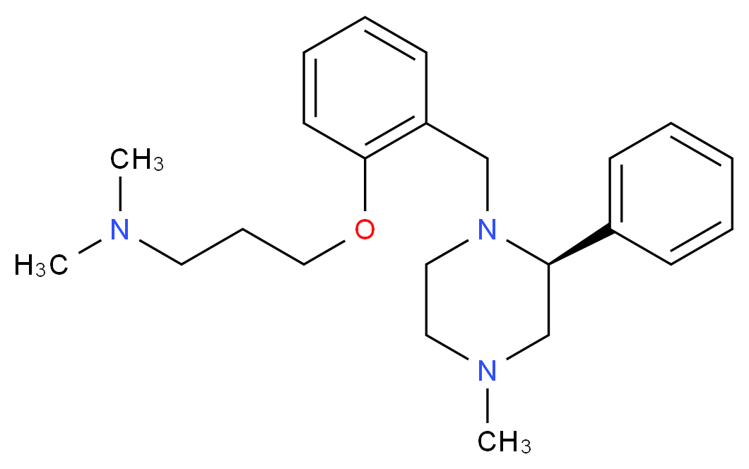 N,N-dimethyl-3-(2-{[(2S)-4-methyl-2-phenylpiperazin-1-yl]methyl}phenoxy)propan-1-amine_Molecular_structure_CAS_)