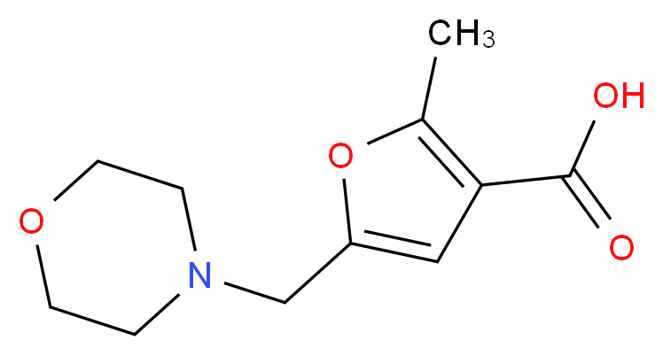 2-Methyl-5-morpholin-4-ylmethyl-furan-3-carboxylic acid_Molecular_structure_CAS_)