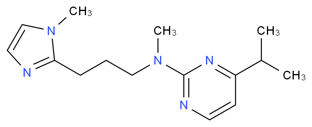 4-isopropyl-N-methyl-N-[3-(1-methyl-1H-imidazol-2-yl)propyl]pyrimidin-2-amine_Molecular_structure_CAS_)