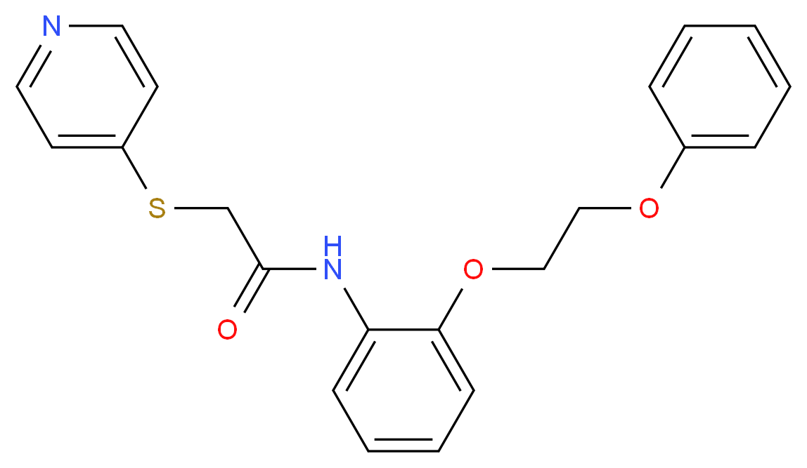 N-[2-(2-phenoxyethoxy)phenyl]-2-(pyridin-4-ylthio)acetamide_Molecular_structure_CAS_)