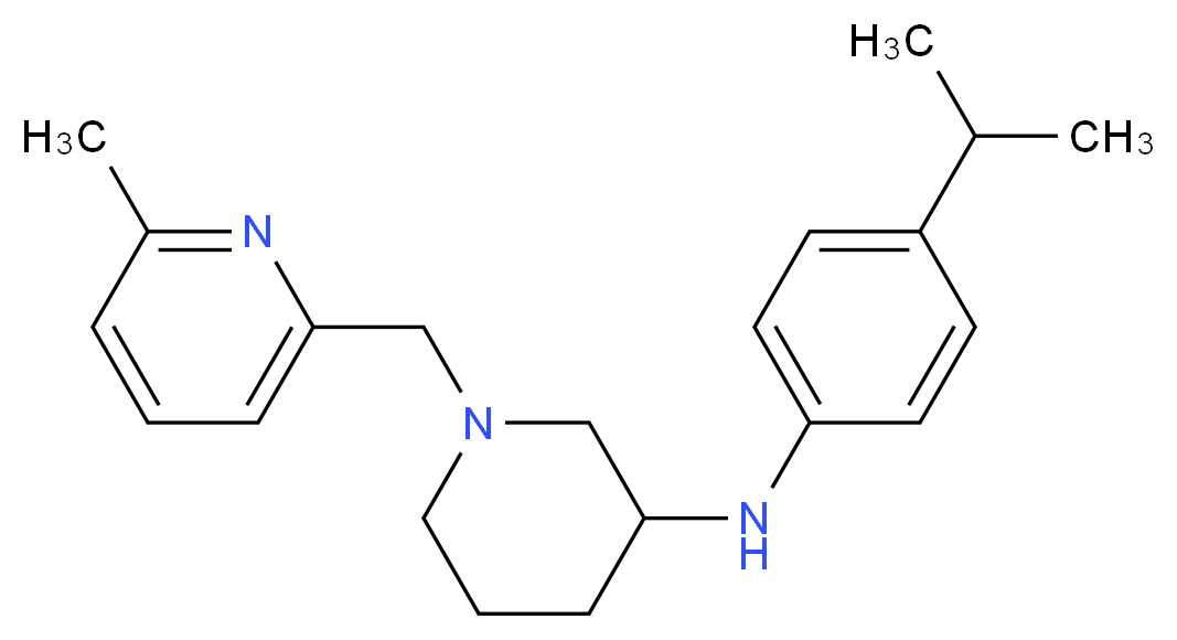 N-(4-isopropylphenyl)-1-[(6-methyl-2-pyridinyl)methyl]-3-piperidinamine_Molecular_structure_CAS_)