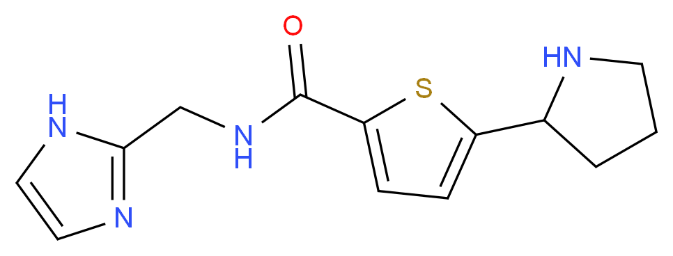 N-(1H-imidazol-2-ylmethyl)-5-(2-pyrrolidinyl)-2-thiophenecarboxamide_Molecular_structure_CAS_)