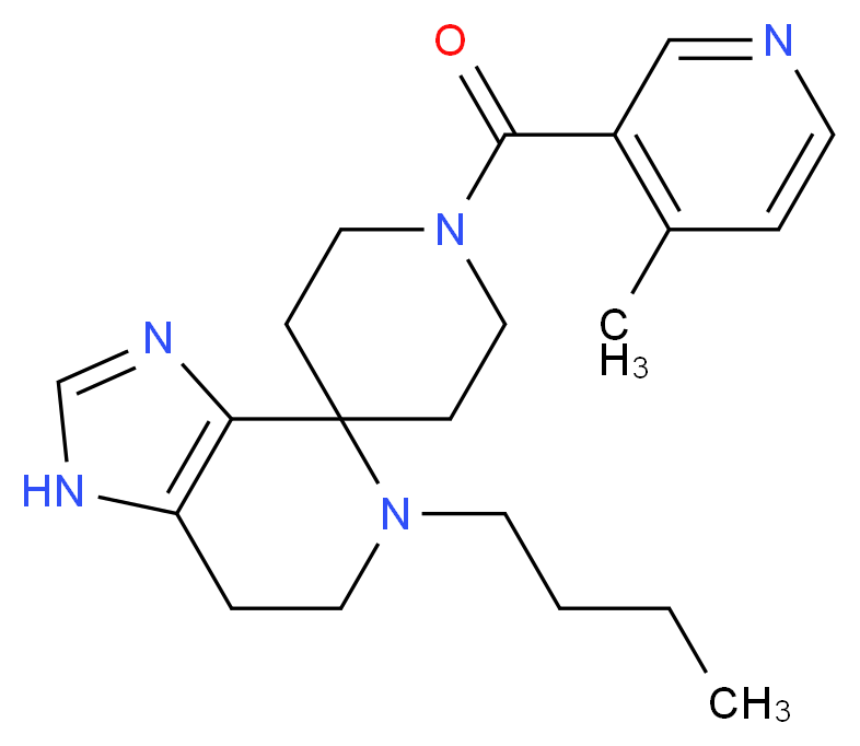 5-butyl-1'-[(4-methylpyridin-3-yl)carbonyl]-1,5,6,7-tetrahydrospiro[imidazo[4,5-c]pyridine-4,4'-piperidine]_Molecular_structure_CAS_)