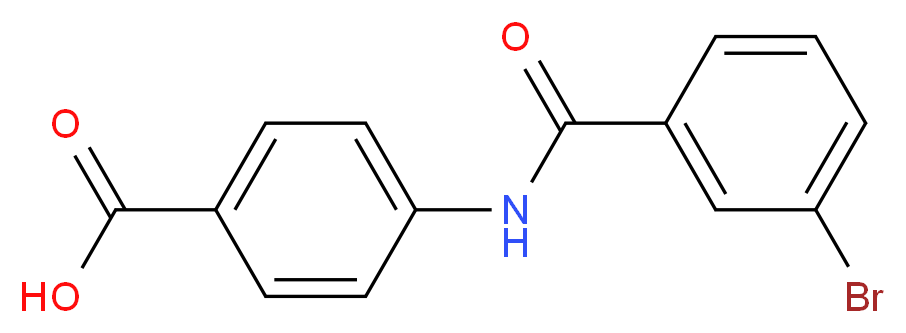 4-[(3-bromobenzene)amido]benzoic acid_Molecular_structure_CAS_)