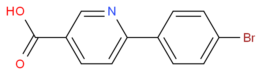 6-(4-BROMOPHENYL)PYRIDINE-3-CARBOXYLIC ACID_Molecular_structure_CAS_)
