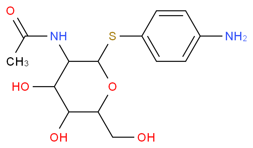 4-Aminophenyl N-acetyl-β-D-thioglucosaminide_Molecular_structure_CAS_52722-51-7)