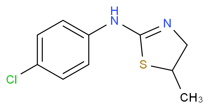 (4-Chloro-phenyl)-(5-methyl-4,5-dihydro-thiazol-2-yl)-amine_Molecular_structure_CAS_75220-48-3)