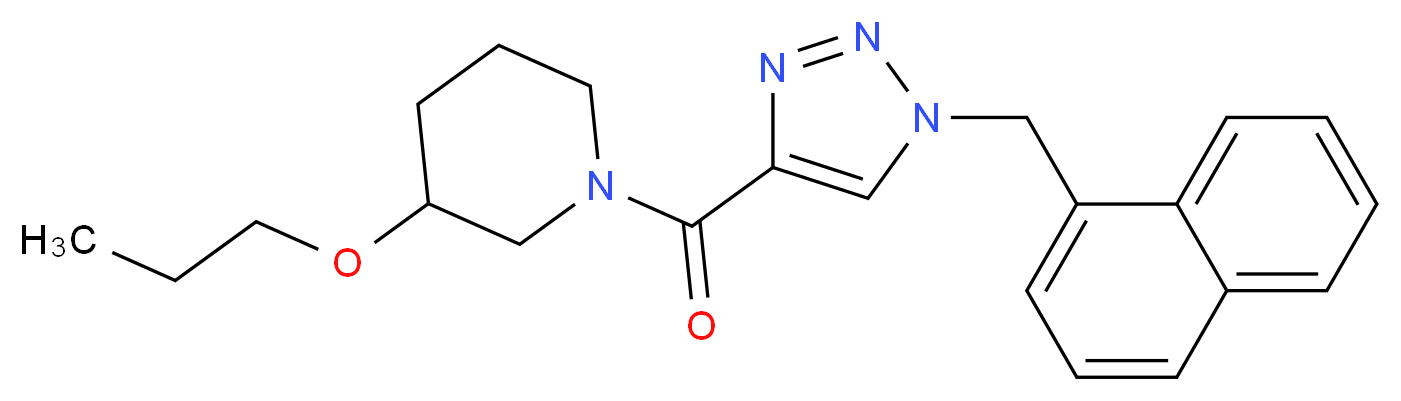 1-{[1-(1-naphthylmethyl)-1H-1,2,3-triazol-4-yl]carbonyl}-3-propoxypiperidine_Molecular_structure_CAS_)