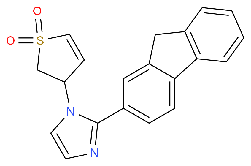 1-(1,1-dioxido-2,3-dihydro-3-thienyl)-2-(9H-fluoren-2-yl)-1H-imidazole_Molecular_structure_CAS_)