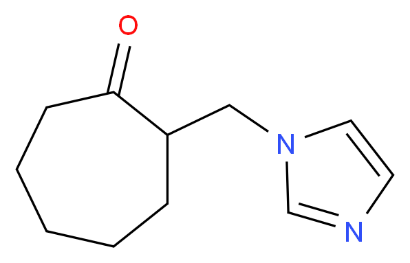 2-(1H-Imidazol-1-ylmethyl)cycloheptanone_Molecular_structure_CAS_)