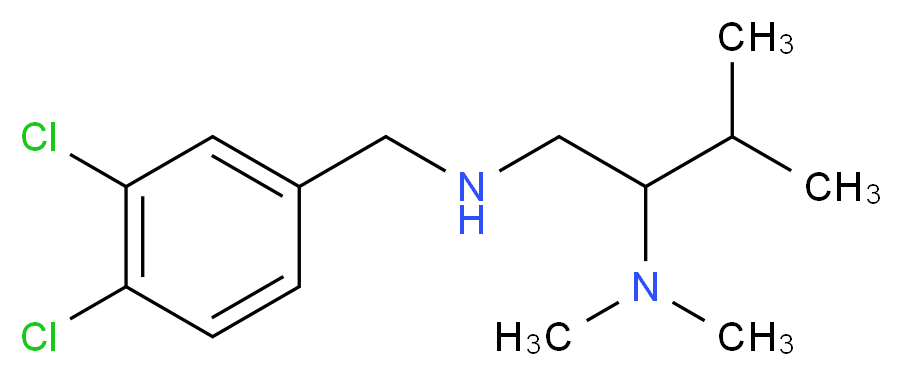 [(3,4-dichlorophenyl)methyl][2-(dimethylamino)-3-methylbutyl]amine_Molecular_structure_CAS_)