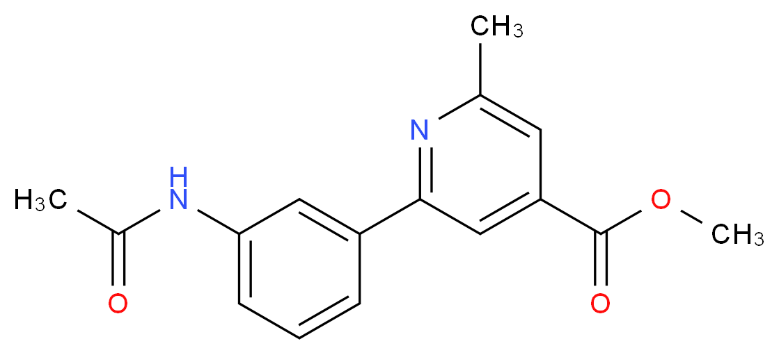 methyl 2-[3-(acetylamino)phenyl]-6-methylisonicotinate_Molecular_structure_CAS_)