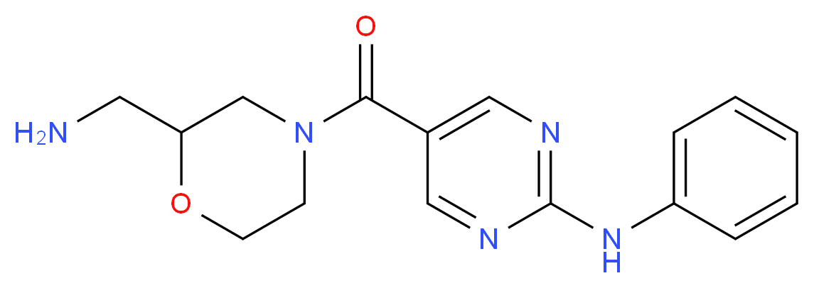 5-{[2-(aminomethyl)morpholin-4-yl]carbonyl}-N-phenylpyrimidin-2-amine_Molecular_structure_CAS_)