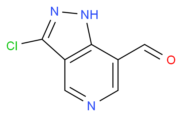 3-Chloro-1H-pyrazolo[4,3-c]pyridine-7-carbaldehyde_Molecular_structure_CAS_93546-17-9)
