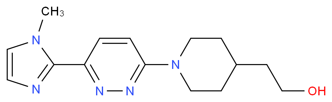 2-{1-[6-(1-methyl-1H-imidazol-2-yl)pyridazin-3-yl]piperidin-4-yl}ethanol_Molecular_structure_CAS_)